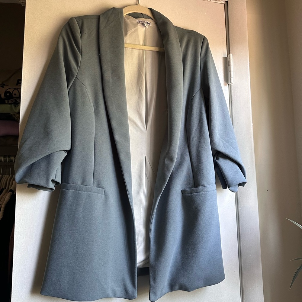 Long Blue Blazer Medium